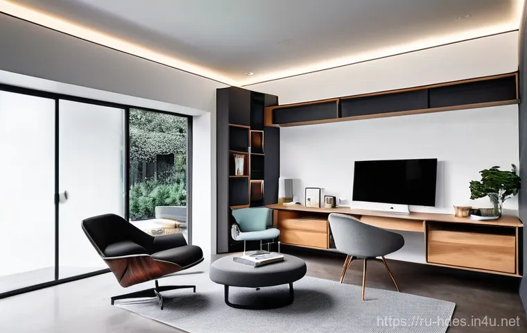 홈디자인 트렌드 세미나 리뷰 - **Prompt 1: Serene Biophilic Living Room with Quiet Luxury**
    "A spacious, sun-drenched living ro...